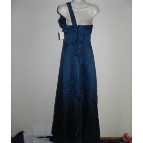 Davids Bridal Dress Size 2 Peacock Bridesmaid NWT - Picture 3 of 4